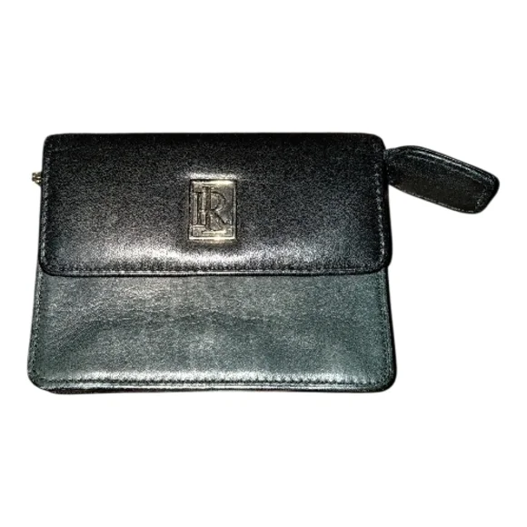 Ralph Lauren Black Leather Wallet with Silver Accent - Picture 1 of 7
